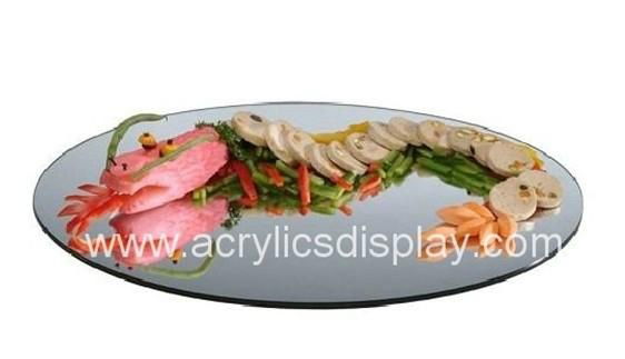 mirror acrylic tray food tray