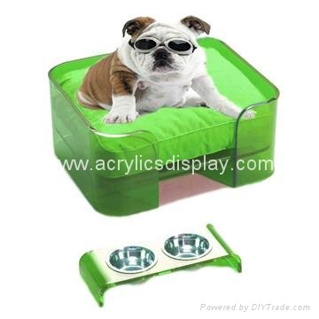 lucite acrylic dog bed