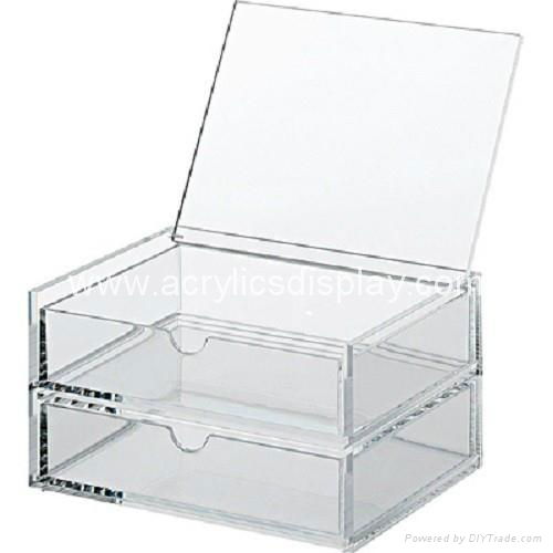 perspex makeup organizer