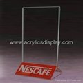 acrylic menu holder perspex menu stand