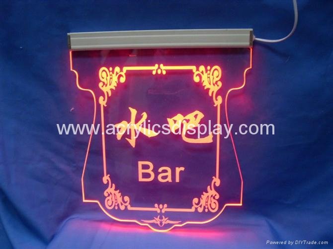 acrylic LED display sign LED logo sign
