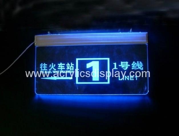 acrylic LED display sign LED logo sign