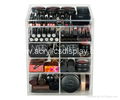 acrylic makeup organizer in display rack