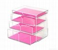 lucite acrylic makeup display cabinet