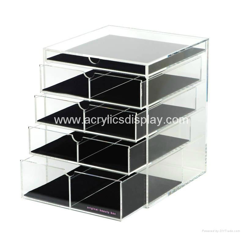 lucite acrylic cosmetic display cabinet