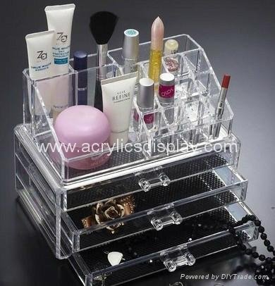 lucite acrylic cosmetic display 