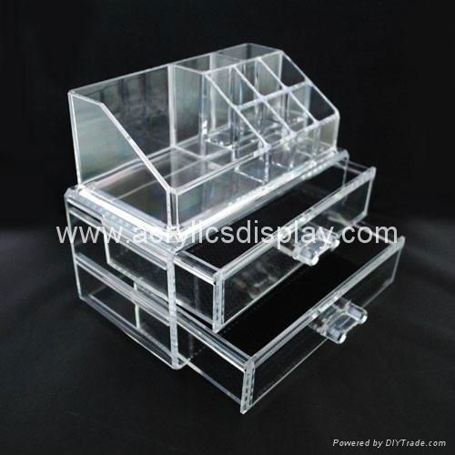 lucite acrylic makeup display unit