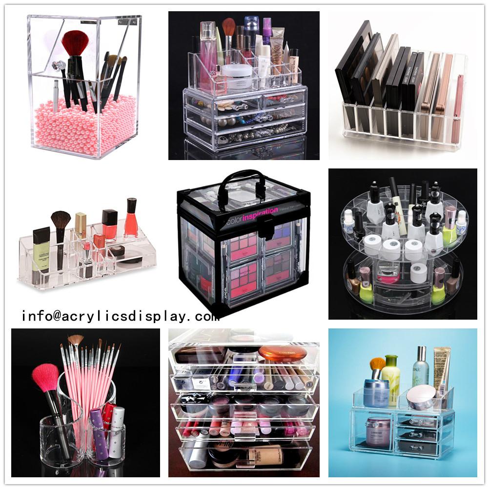 acrylic cosmetic makeup organizer