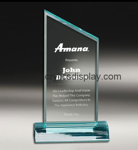 plastic acrylic glass trophy