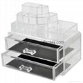 perspex makeup organizer