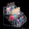 lucite acrylic nail polish shelf case box