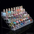 lucite acrylic nail polish shelf case box