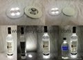 acrylic bottle display stand with light