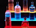 Lucite LED bottle display