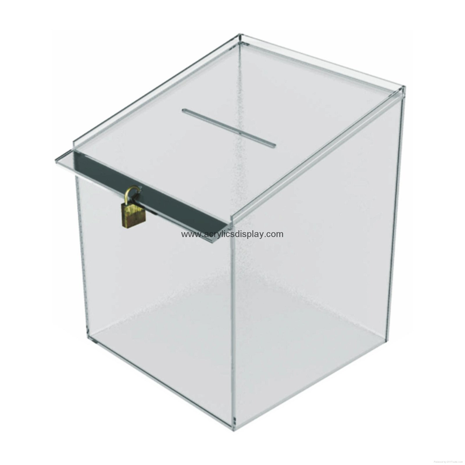 acrylic ballot box suggestion box coin bank