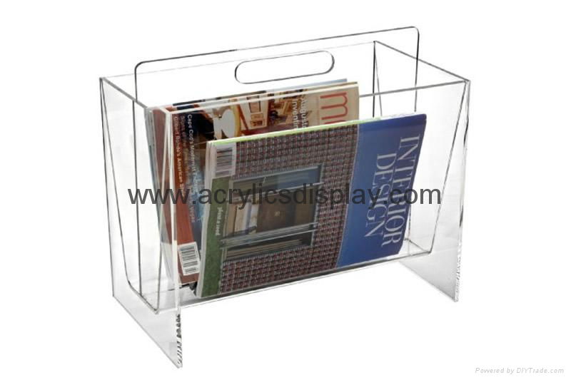 Acrylic perspex magazine holder