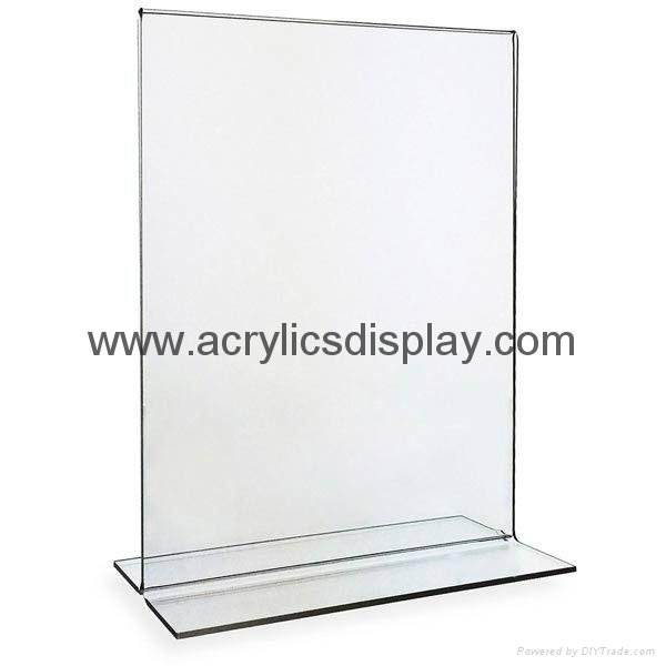 acrylic perspex menu stand