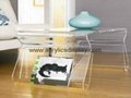 acrylic lucite coffee table