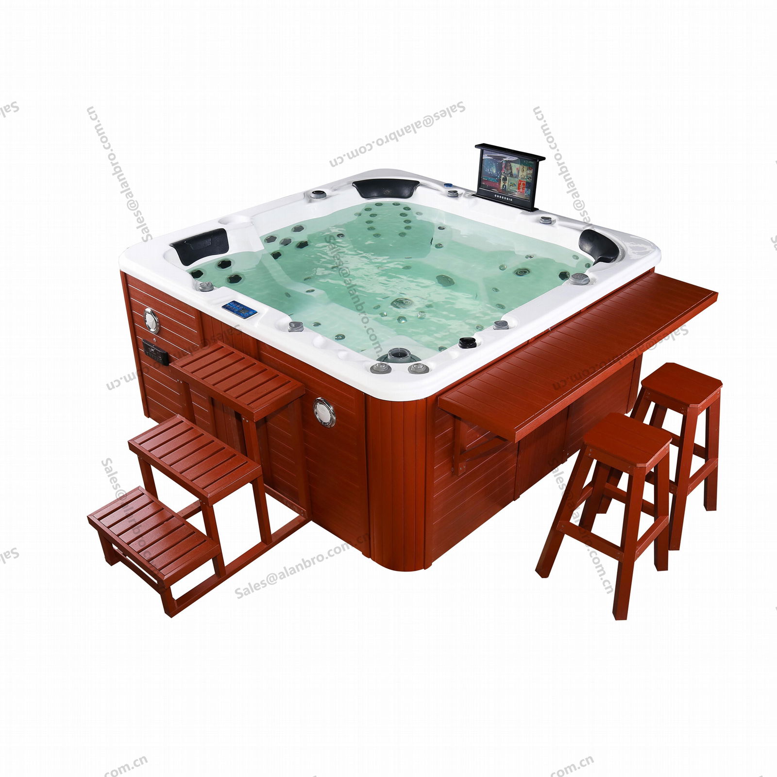 6 Person Deluxe Balboa System America Acrylic Hot Tub Outdoor