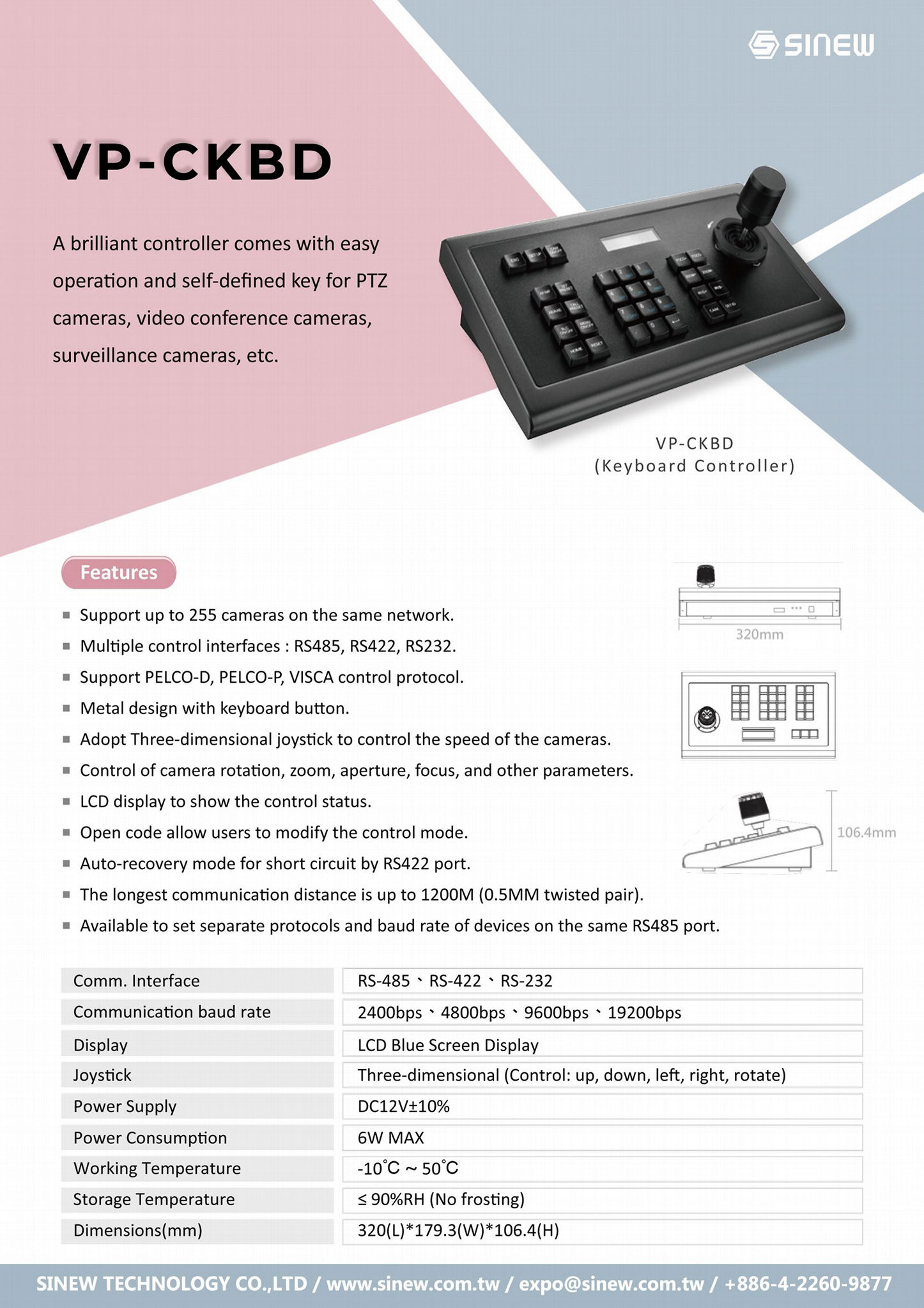 PTZ Camera Controller 3