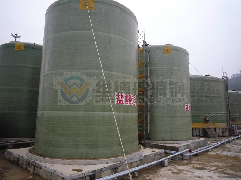 现场缠绕制作超大型玻璃钢容器 5