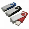 Swivel usb flash drive with usb logo 2