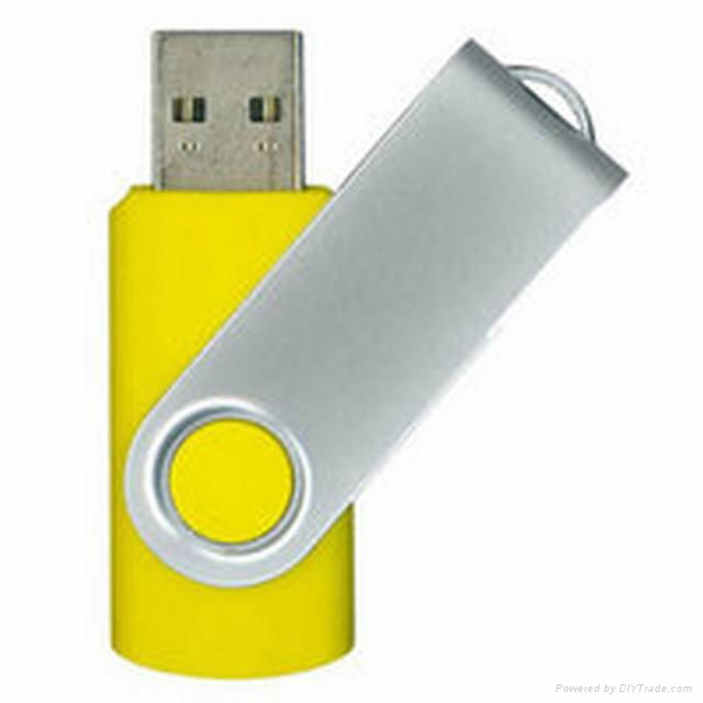 Swivel usb flash drive with usb logo 4