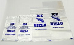 2015 Transparent Plastic Flag Ice Bags