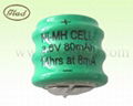 3.6V ni-mh button cell battery 160mA