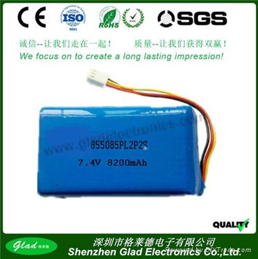 Supply 1200mAh 3.7v li-ion polymer rechargeable battery 503759  2