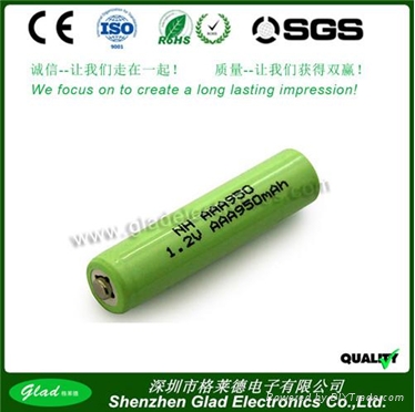 Size AA 3.6V  nimh rechargeable battery packs 1200mAh 3