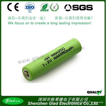 Size AA 3.6V  nimh rechargeable battery packs 1200mAh