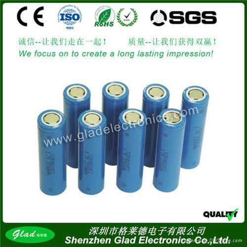 2400mAh 18650 li-ion battery 3.7v for torch light