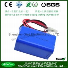 11.1V 5200mAh lithium-ion battery pack for solar panels