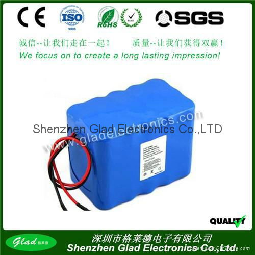 11.1V 18650 Lithium-ion battery pack 9AH for solar panels