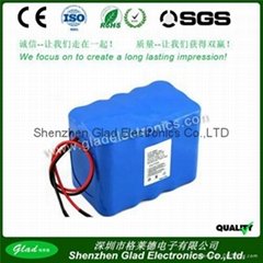 11.1V 18650 Lithium-ion battery pack 9AH for solar panels