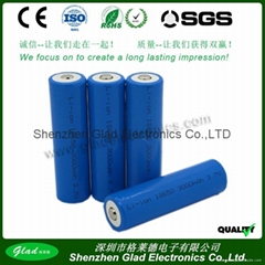 11.1V 18650 Lithium-ion battery pack 9AH for solar panels