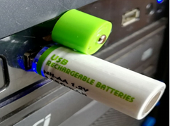 usb rechargeable AA battery 1500mAh