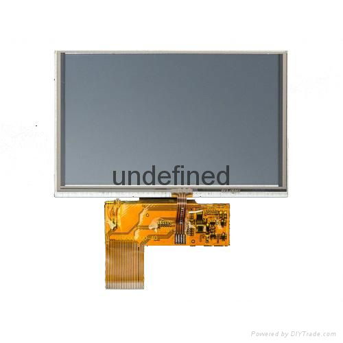 5-inch 800x480p Customized LCD Panels with Resistive Touch Panel