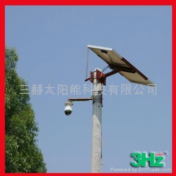 Solar power street monitoring system