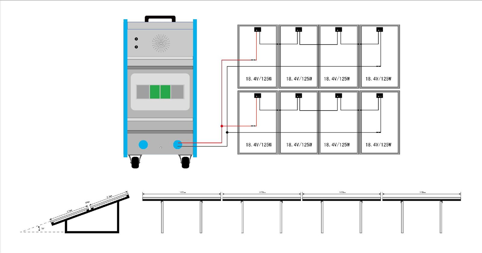 1000W Solar power system(Off Grid) 2