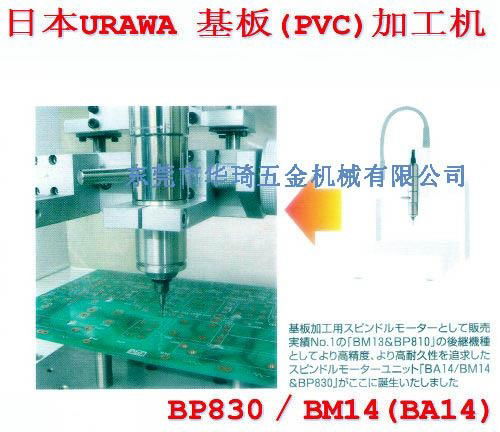 日本URAWA主轴BM14/BA14主轴+BP830 PCB切割主轴 2