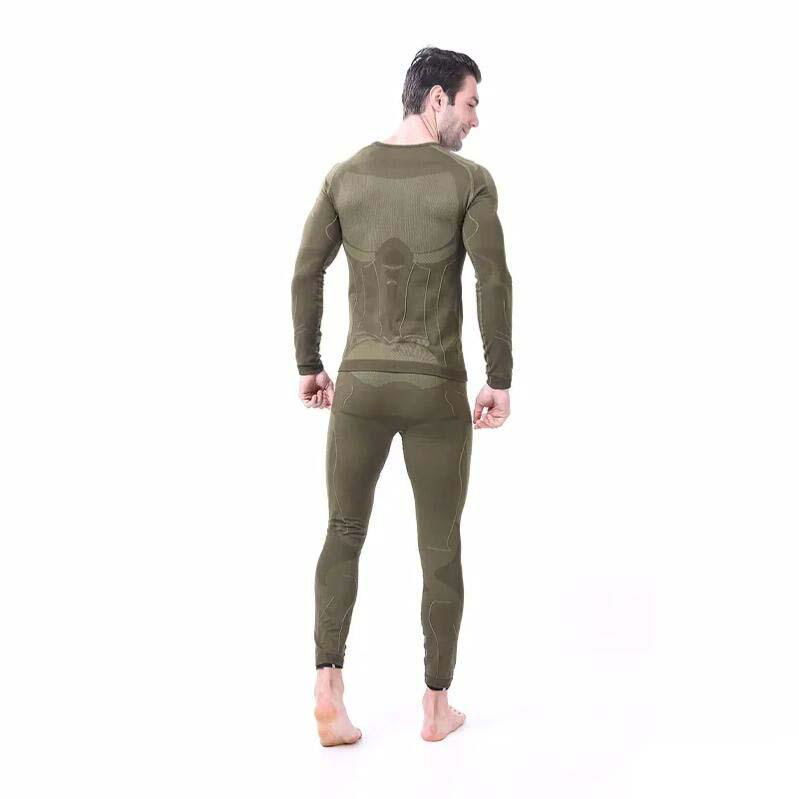 Training Thermo Underwear Long Sleeve Winter Outdoor Warm Fleece Lined 4