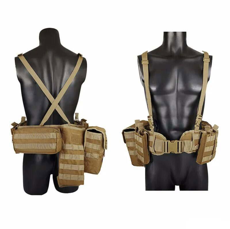 Chest Rig,Polyester Hunting Belt Equipment Stable Multi-function Weight Belt 4