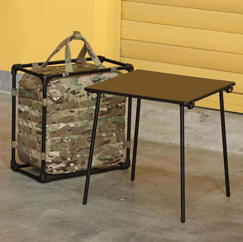 Outdoor Office Portable Table With Large Capacity Tactical Storage Bag
