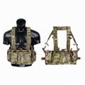 V027 Camouflage Chest Rig,Hunting Utility Drop Holster Molle Bag Tactical Vest  2