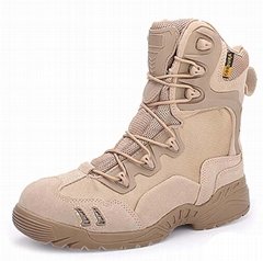 Leather waterproof tactical delta boots