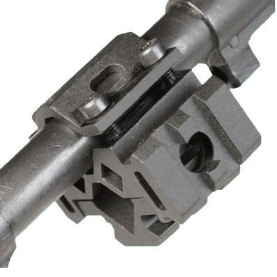 GP-0018 Universal Tri-rail barrel mount with Laser Clamp