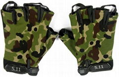 GP-TG005 Camo MPACT Half Finger Tactical Assault Gloves 