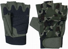 GP-TG0013 Camo MPACT Half Finger Tactical Assault Gloves 